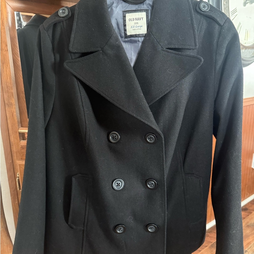XXL Old Navy Women's Classic Black Peacoat